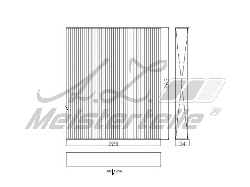 Filtre, air de l'habitacle A.Z. Meisterteile AZMT-41-010-1562