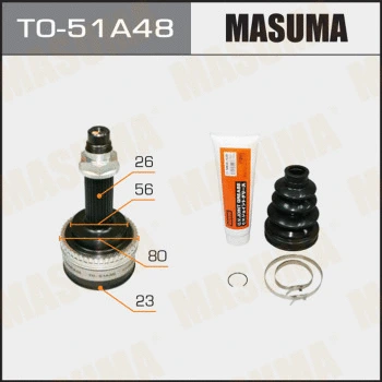 Jeu de joints, arbre de transmission MASUMA TO-51A48