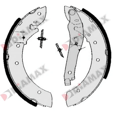 Jeu de mâchoires de frein DIAMAX N01024