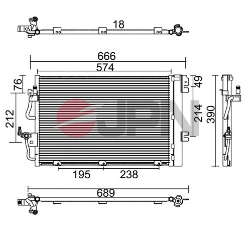 Condenseur, climatisation JPN 60C9118-JPN