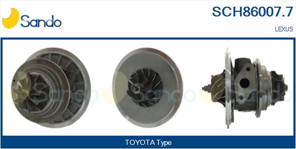 Groupe carter, turbocompresseur SANDO SCH86007.7