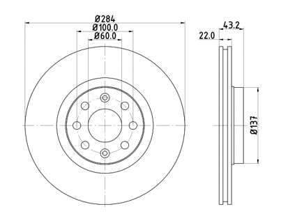 Disque de frein MTR 12108555