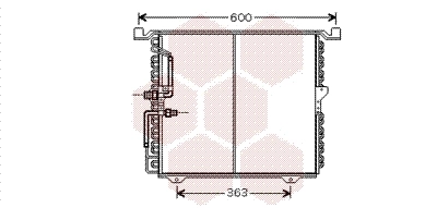 Condenseur, climatisation VAN WEZEL 30005388