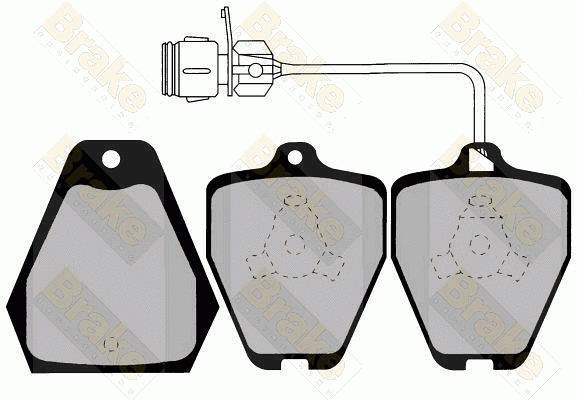 Kit de plaquettes de frein, frein à disque Brake ENGINEERING PA1229