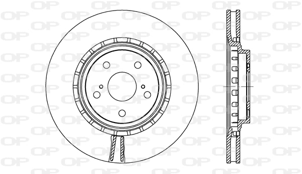 Disque de frein OPEN PARTS BDA2718.20