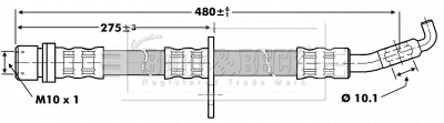 Flexible de frein BORG & BECK BBH6860
