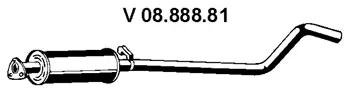 Silencieux avant EBERSPÄCHER 08.888.81