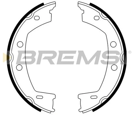 Jeu de mâchoires de frein, frein de stationnement BREMSI GF0442