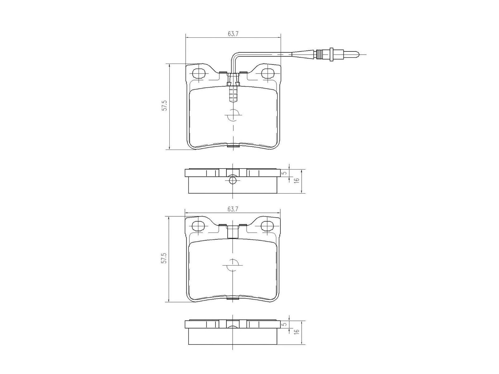 Kit de plaquettes de frein, frein à disque A.Z. Meisterteile AZMT-44-022-1376