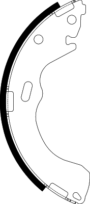 Jeu de mâchoires de frein NISSHINBO NS5002