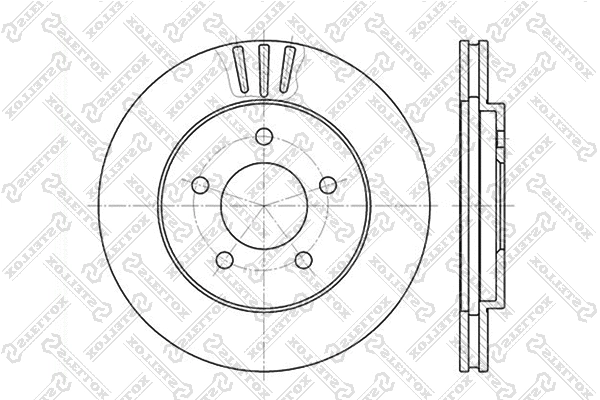 Disque de frein STELLOX 6020-9301V-SX