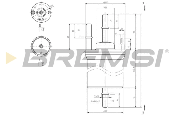Filtre à carburant BREMSI FE0392