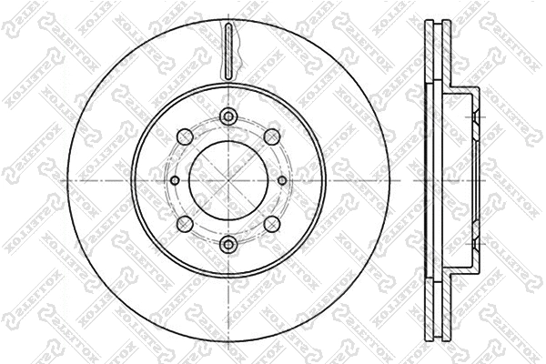 Disque de frein STELLOX 6020-2614V-SX