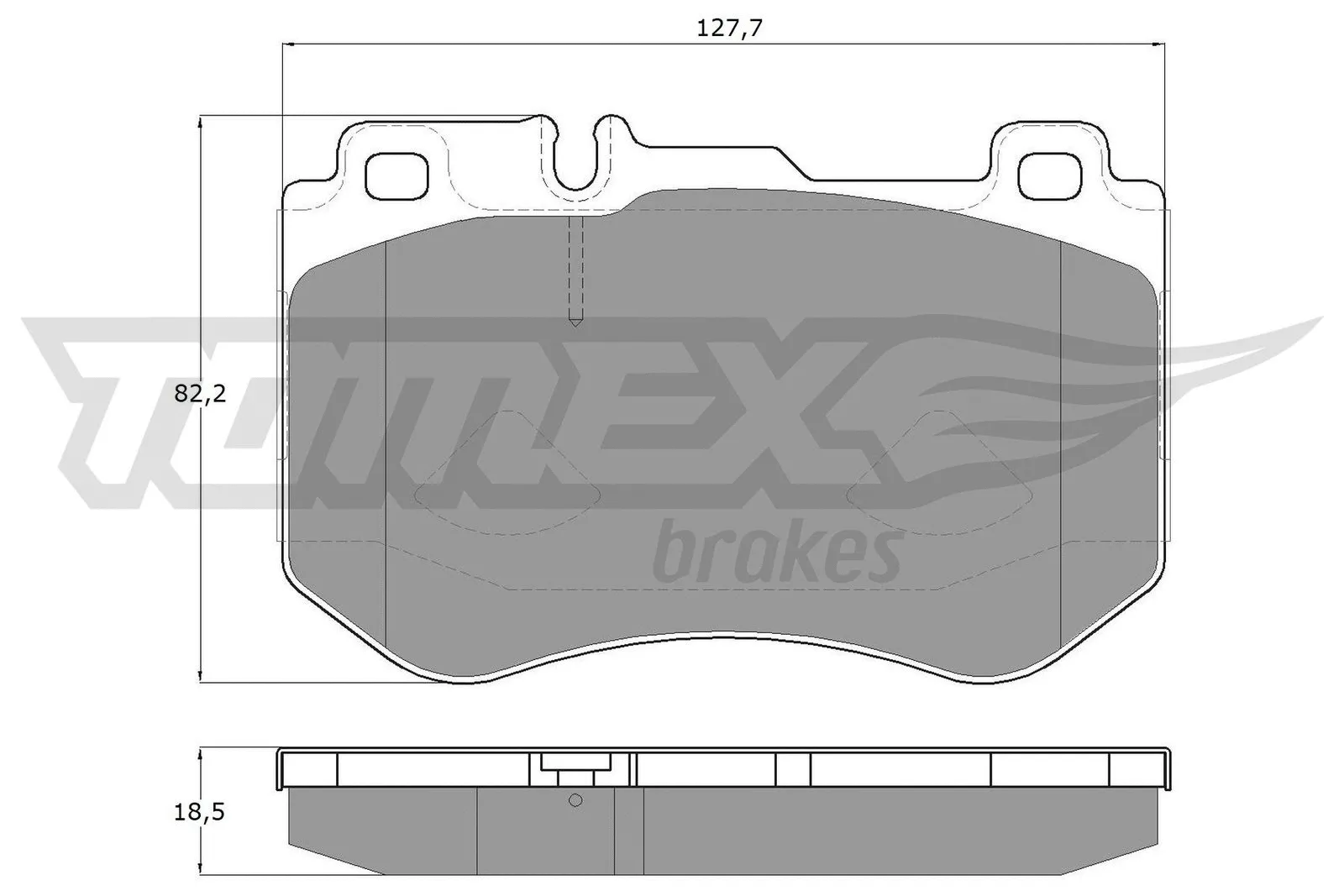 Kit de plaquettes de frein, frein à disque TOMEX Brakes TX 18-51