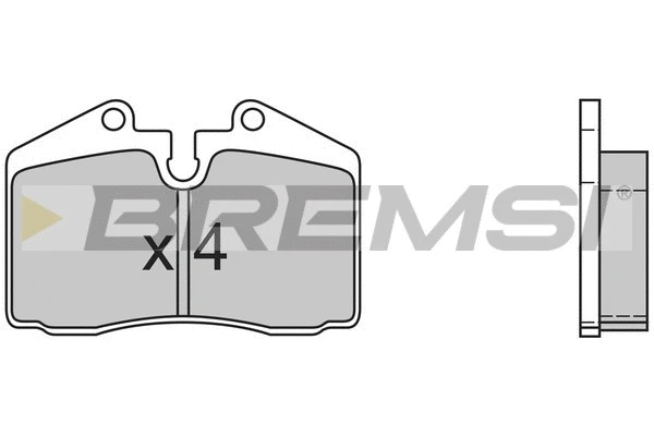 Kit de plaquettes de frein, frein à disque BREMSI BP2399