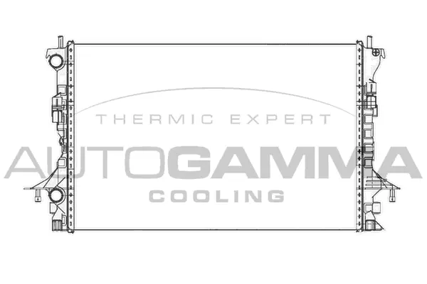 Radiateur, refroidissement du moteur AUTOGAMMA 105480