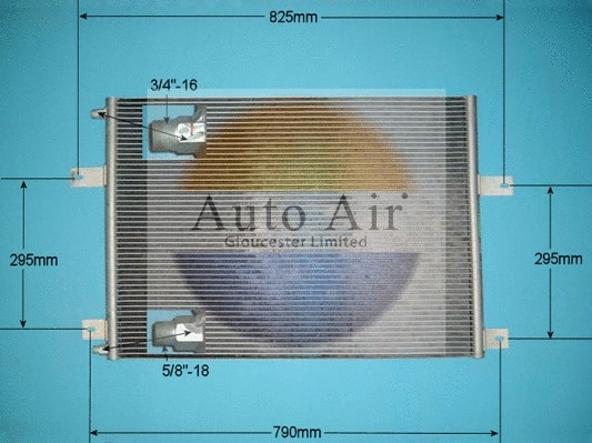 Condenseur, climatisation AUTO AIR GLOUCESTER 16-9930