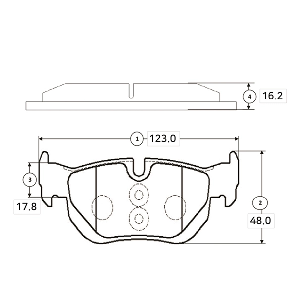 Kit de plaquettes de frein, frein à disque CTR GK0024