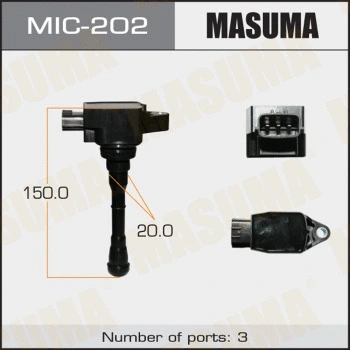 Bobine d'allumage MASUMA MIC-202
