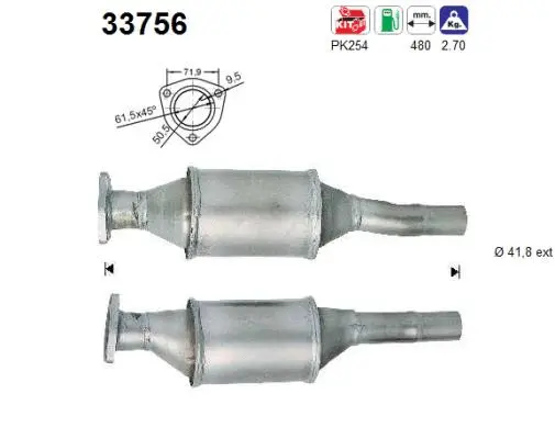 Catalyseur AS 33756