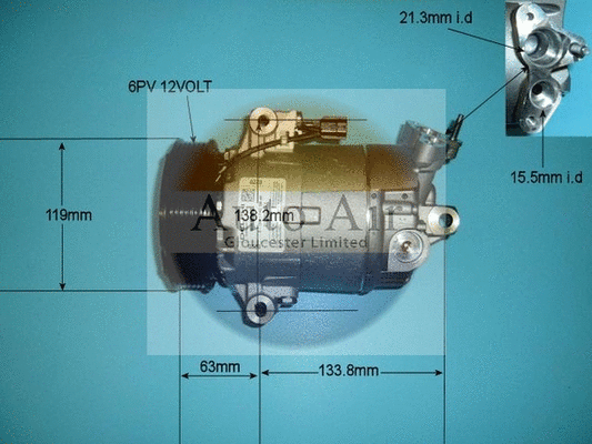 Compresseur, climatisation AUTO AIR GLOUCESTER 14-9154