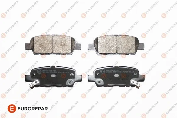 Kit de plaquettes de frein, frein à disque EUROREPAR 1681162680