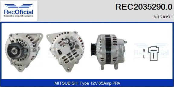 Alternateur RECOFICIAL REC2035290.0