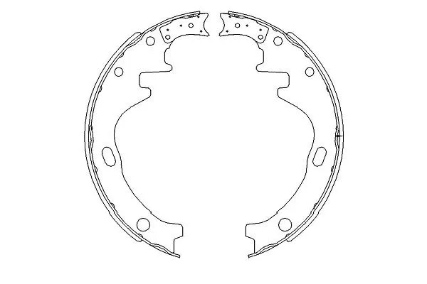 Jeu de mâchoires de frein KAVO PARTS KBS-7412