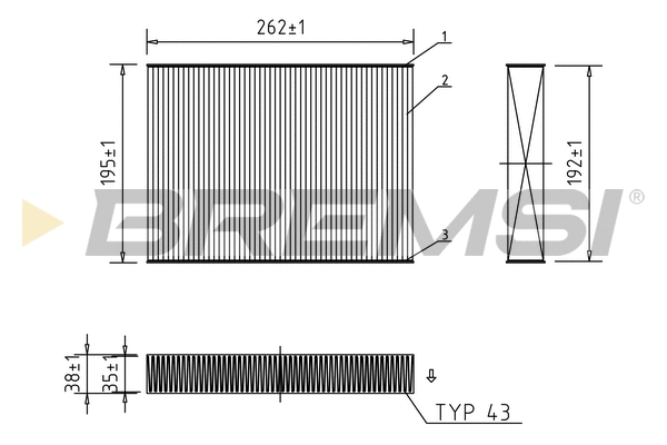 Filtre, air de l'habitacle BREMSI FC0469