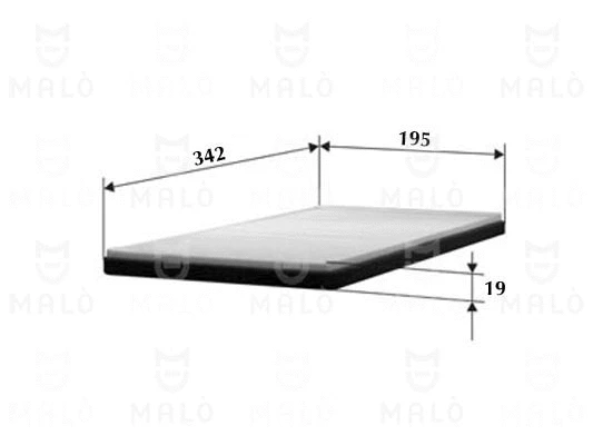 Filtre, air de l'habitacle AKRON-MALÒ 1530031