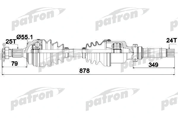 Arbre de transmission PATRON PDS0059