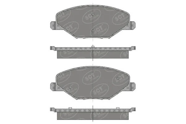 Kit de plaquettes de frein, frein à disque SCT - MANNOL SP 668 PR