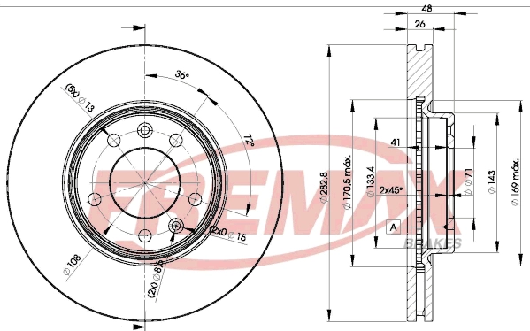 Disque de frein FREMAX BD-4685
