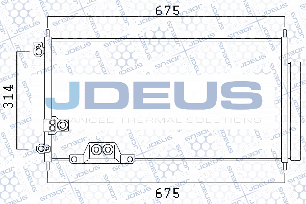 Condenseur, climatisation JDEUS 713M34