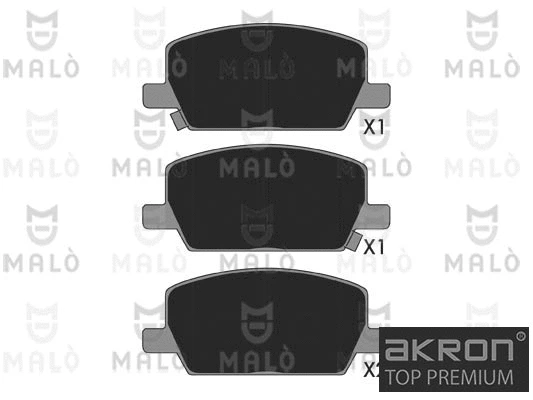Kit de plaquettes de frein, frein à disque AKRON-MALÒ 1051393