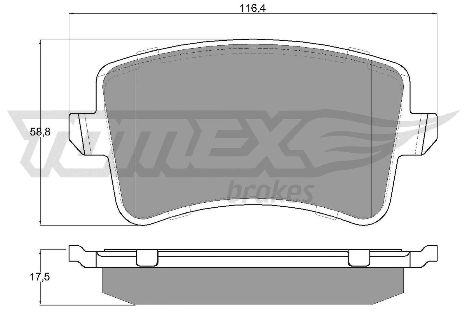 Kit de plaquettes de frein, frein à disque TOMEX Brakes TX 15-81