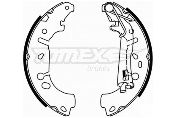 Jeu de mâchoires de frein TOMEX Brakes TX 21-85