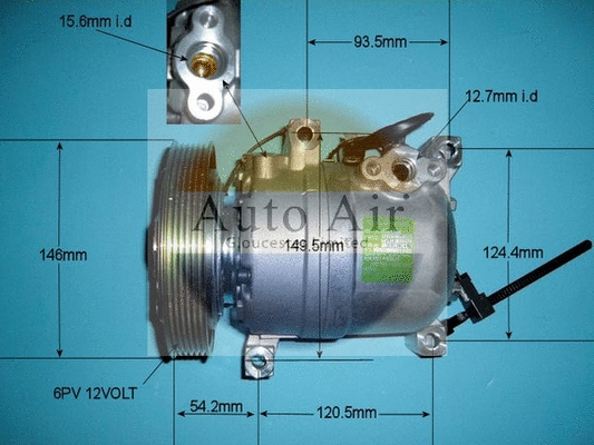 Compresseur, climatisation AUTO AIR GLOUCESTER 14-6072