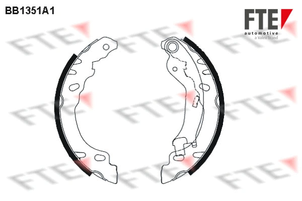 Jeu de mâchoires de frein FTE 9100103