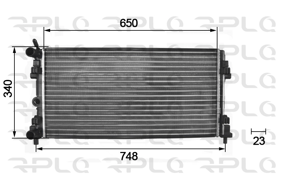 Radiateur, refroidissement du moteur RPL QUALITY APRAVW5018