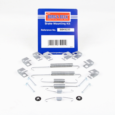 Kit d'accessoires, mâchoire de frein BORG & BECK BBK6230