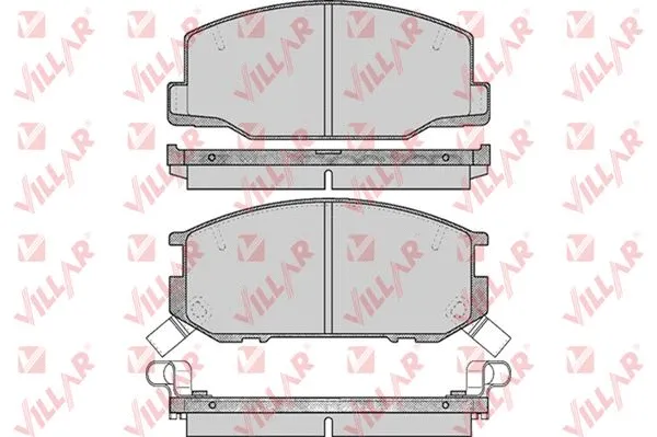Kit de plaquettes de frein, frein à disque VILLAR 626.0553