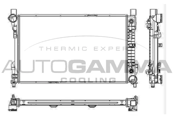 Radiateur, refroidissement du moteur AUTOGAMMA 102918