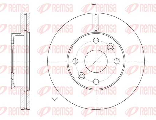 Disque de frein REMSA 61116.10