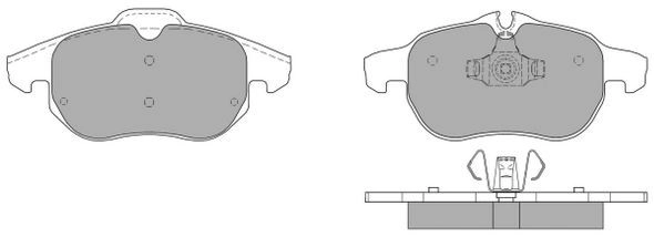 Kit de plaquettes de frein, frein à disque FREMAX FBP-1265