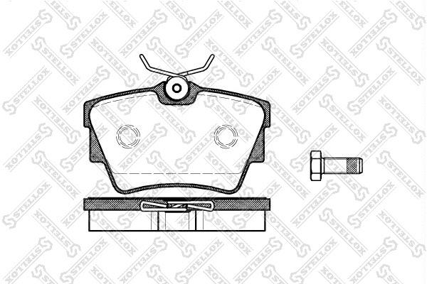 Kit de plaquettes de frein, frein à disque STELLOX 602 010B-SX