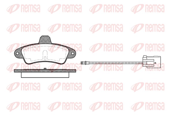 Kit de plaquettes de frein, frein à disque REMSA 0433.02