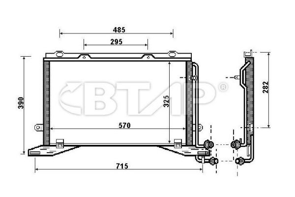 Condenseur, climatisation BTAP BMC819-029