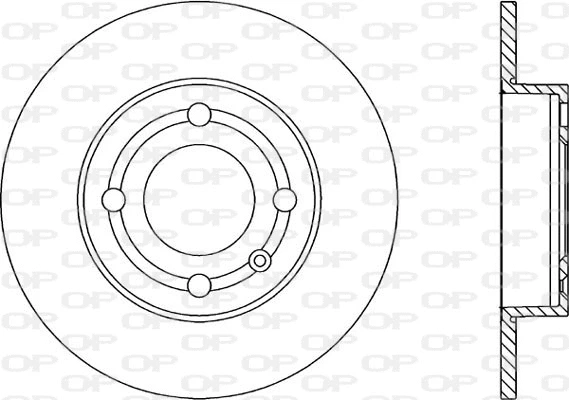 Disque de frein OPEN PARTS BDA1849.10