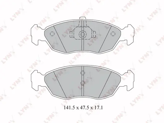 Kit de plaquettes de frein, frein à disque LYNXAUTO BD-2219